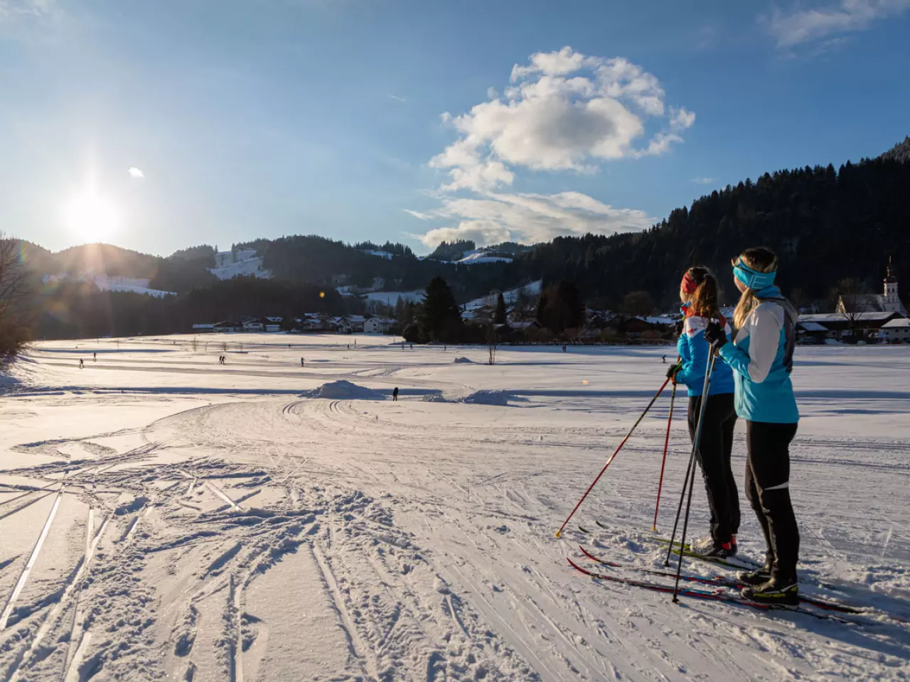Langlaufen in den Alpen